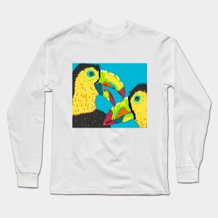 tucans family rain forest Long Sleeve T-Shirt